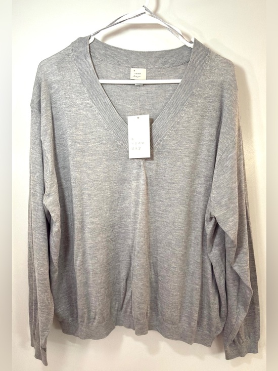 a new day Sweaters - a new day Heather Gray Sweater Large